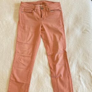 Loft Modern Skinny Ankle pink jeans